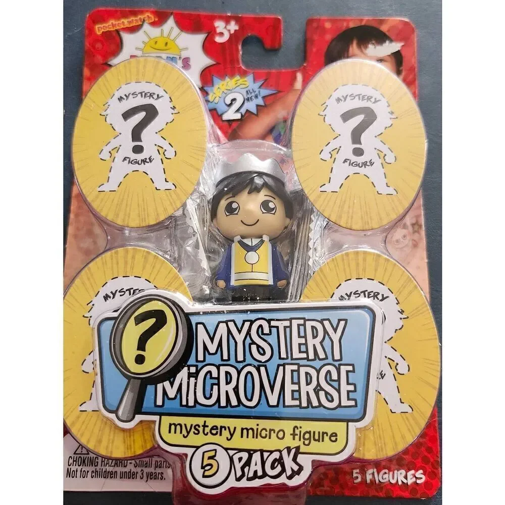 Ryan's World Mystery  Microverse 2 New Boxes 8 Mystery Figures with Prince Ryan